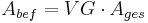 A_{bef} = VG \cdot A_{ges}